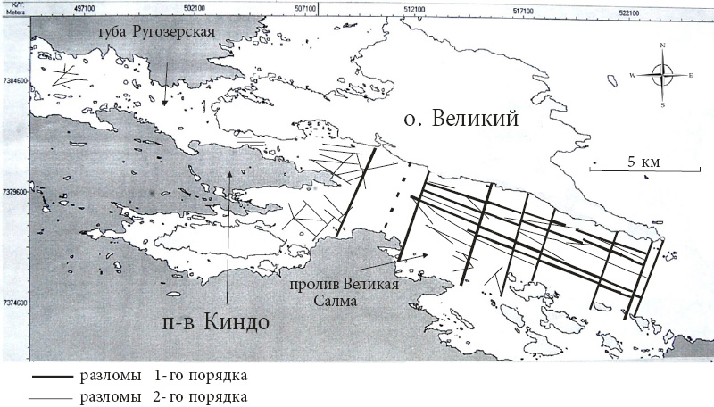 Рис. 5.1.5. Схема основных разрывных нарушений