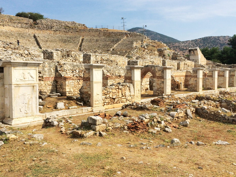 Fig. 2. South portico of the theater at Philippi. In situ. Photo by author