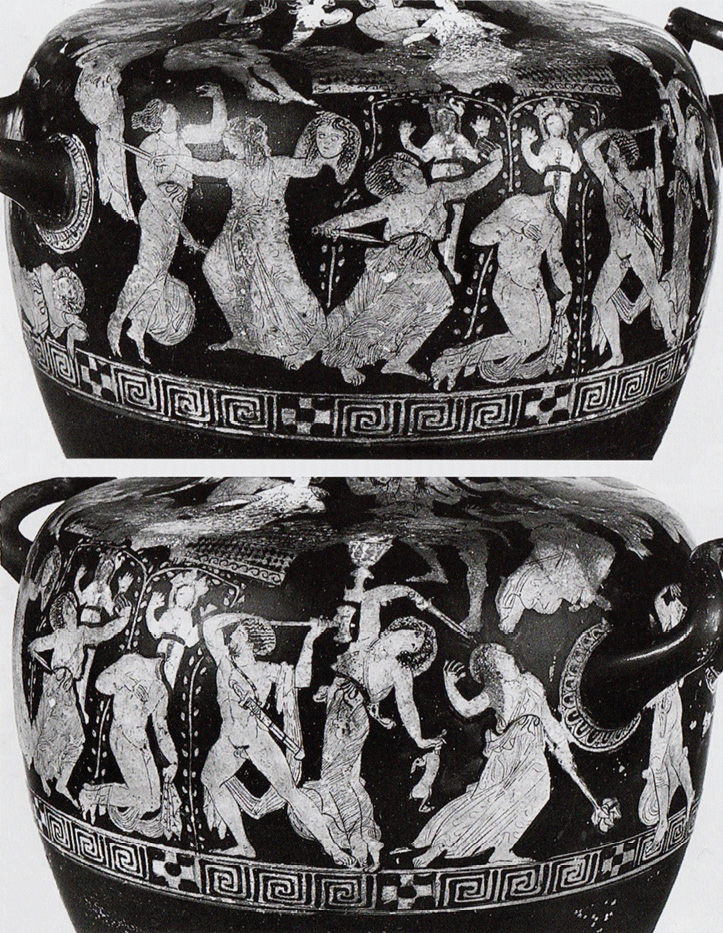 Fig. 4. Attic red-figure hydria, related to the Painter of Louvre (end of the 5th century BC). Rome, Museo Nazionale Etrusco di Villa Giulia. Adapted from Ilieva 2013, fig. 4
