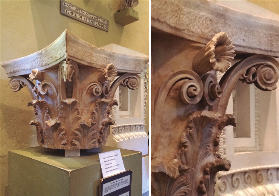 Fig. 5. Corinthian capital of the Epidaurian Thymele (360–330 BC). Epidauros, Archaeological museum. Photo: K. Nenakhov