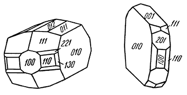 Рис. 167. Кристаллы колумбита