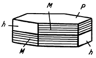 Рис. 330. Двойник по слюдяному закону