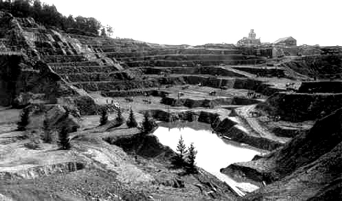 Рис. 2. Карьер Нижне-Тагильского медного рудника в XIX в.
