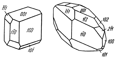 Рис. 304. Кристаллы алланита