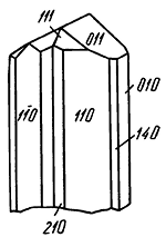Рис. 302. Кристалл цоизита