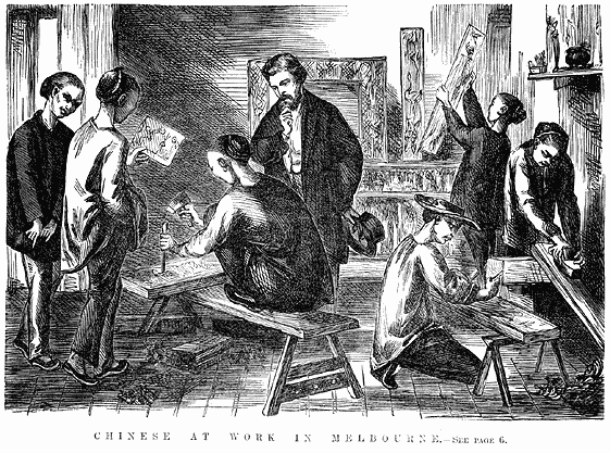 Illustration from Australian News, 1867