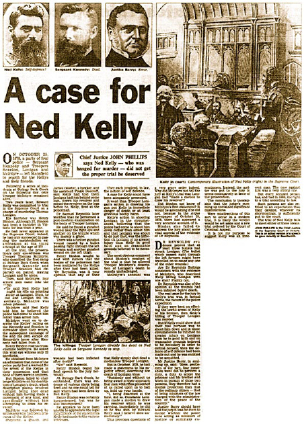 A case for Ned Kelly